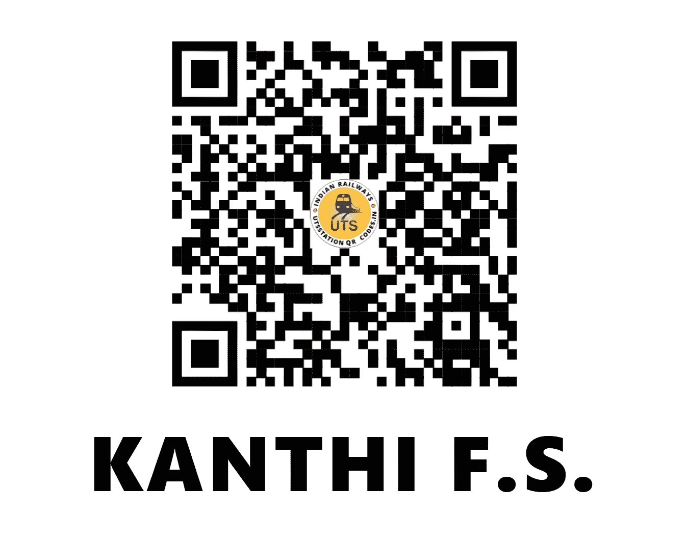 UTS QR Code for KANTHI F.S. - KATI - SE (WEST BENGAL)